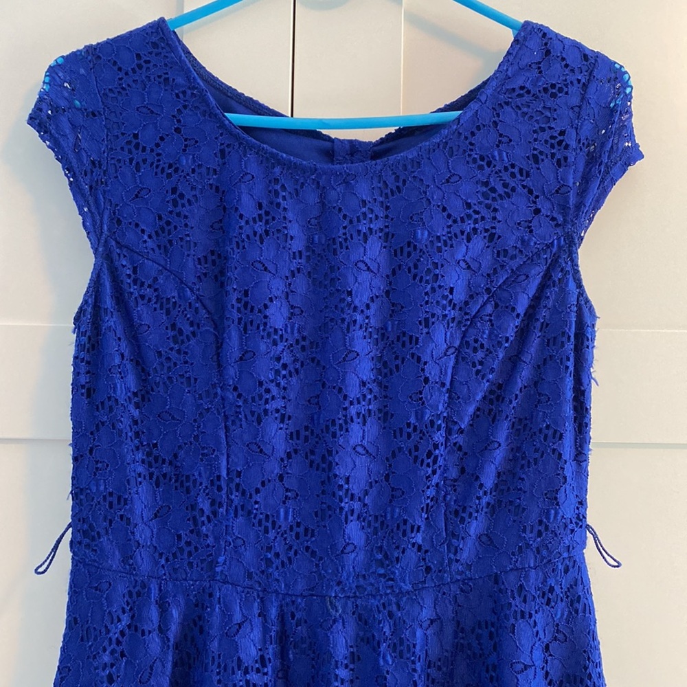 Cobalt Blue Lace Dress
